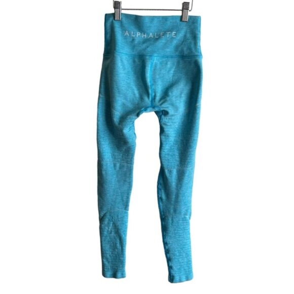 Alphalete R6 Revival Leggings XS Cayman Blue - Picture 6 of 10